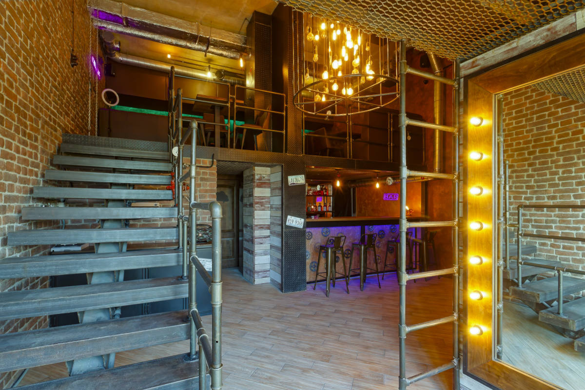 Extatic loft - Тематический дизайнерский двухуровневый бар лофт в стиле Стимпанк!
